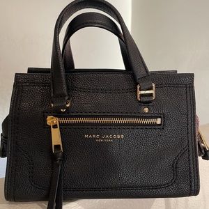 Marc Jacobs Black Leather Crossbody Top Handle Bag